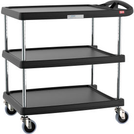Metro® myCart Utility Cart w/3 Shelves 400 lb. Capacity 34-3/8