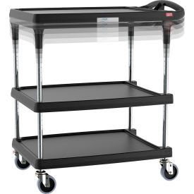 Metro® myCart Height-Adjustable Utility Cart with 3 Shelves 35-1/2