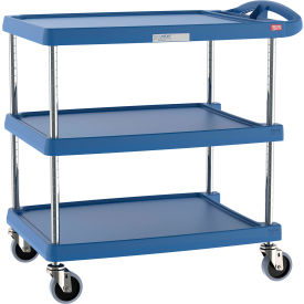 Metro® myCart Utility Cart w/3 Shelves 400 lb. Capacity 34-3/8