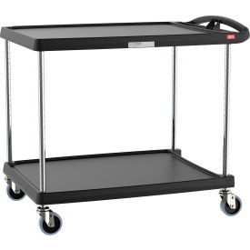 Metro® myCart Utility Cart w/2 Shelves 400 lb. Capacity 40-1/4