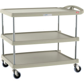 Metro® myCart Utility Cart w/3 Shelves 500 lb. Capacity 40-1/4