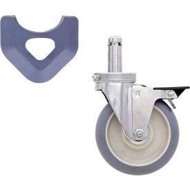 MetroMax High Modulus Donut Cart Washable Swivel/Brake Stem Caster 5