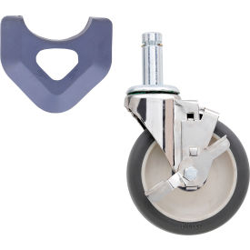 MetroMax Polyurethane Swivel/Brake Stem Caster 3-3/8