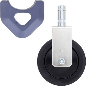 MetroMax Resilient Rubber Rigid Stem Caster 5