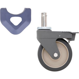 MetroMax Polyurethane Swivel/Brake Stem Caster 2-3/4