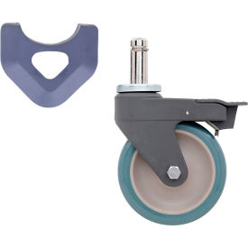 MetroMax Antimicrobial Polyurethane Swivel/Brake Stem Caster 5