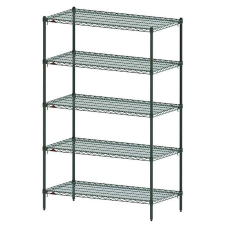 Wire Shelving, Shelf, Metal, Adjustable MPN:5A557K3