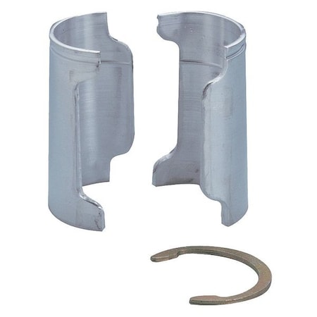 Shlf Slt Slv, 1.25x1 3/4x1 1/4in, Slvr, PK4 MPN:9986Z