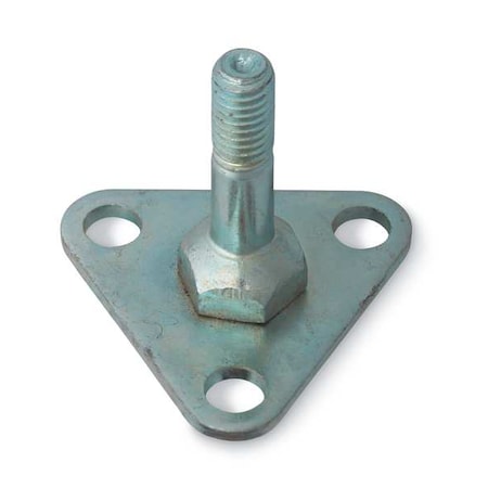 Foot Plate, 1 7/8x1 7/8x2 1/8in, Silver MPN:9993Z