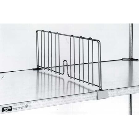 Shelf Divider, 2 1/8x8x18in, StnlStl, PK6 MPN:DD18FS