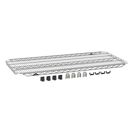 EZ-Add Wire Shelf, Silver, Steel MPN:EZA-2448NC