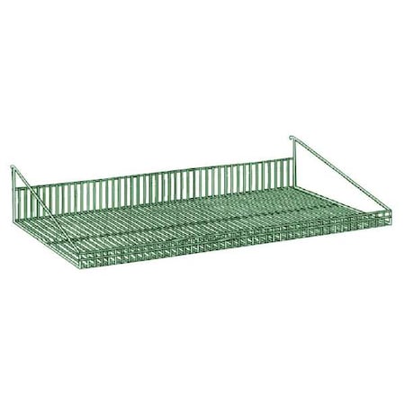 Grid Shelf, Steel, Green, 35-1/4x18x7-3/4 MPN:GS1836K3