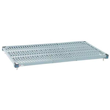 Shelf, Ventilated Style, 72 in D, 18 in W, 3 7/16 in H, Blue, Taupe MPN:MQ1872G