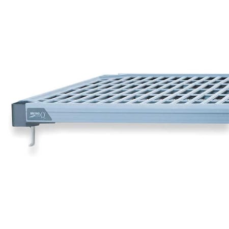 Shelf, Ventilated Style, 60 in D, 24 in W, 3 7/16 in H, Blue, Taupe MPN:MQ2460G