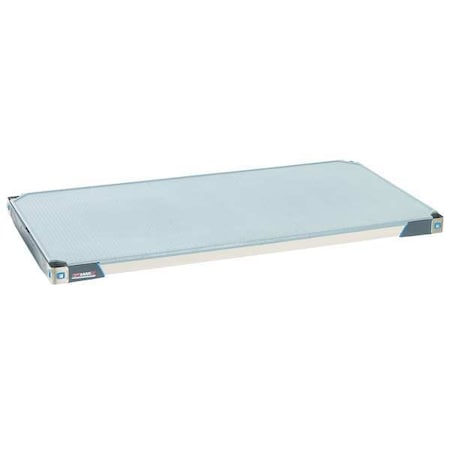 Shelf, Solid Style, 48 in D, 24 in W, 2 3/8 in H, Blue, Taupe MPN:MX2448F