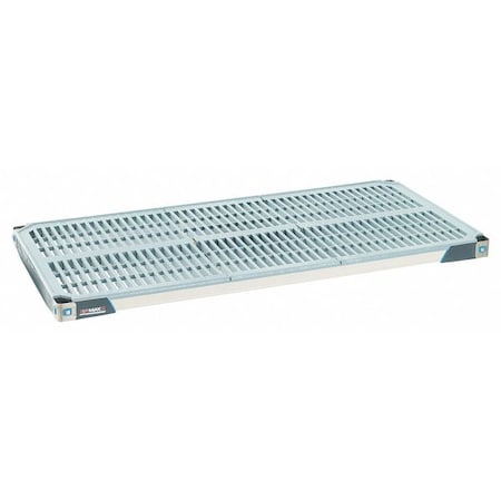 Shelf, Open Style, 48 in D, 24 in W, 2 3/8 in H, Blue, Taupe MPN:MX2448G