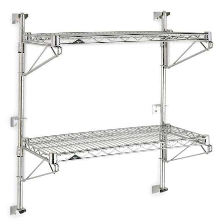 Wire Wall Shelf, 34x18x48in, ShlfCap 125lb MPN:SW33C-2-1848