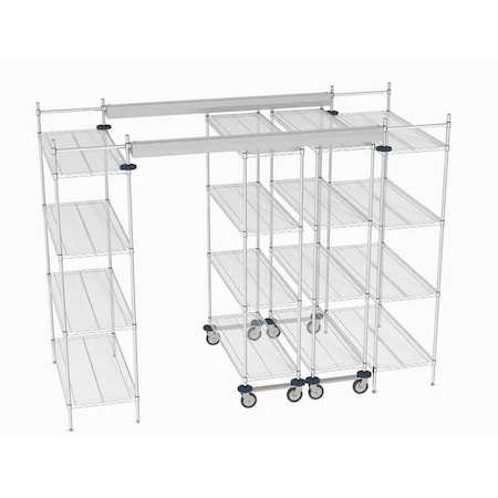 Overhead Track Shelving Complete Kit MPN:TT10-E2148M1848C