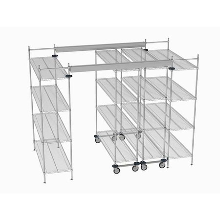 Overhead Track Shelving Complete Kit MPN:TT10-E2160M1860C