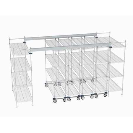 Overhead Track Shelving Complete Kit MPN:TT14-E2460M1860C