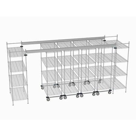 Overhead Track Shelving Complete Kit MPN:TT16-E2448M2448C