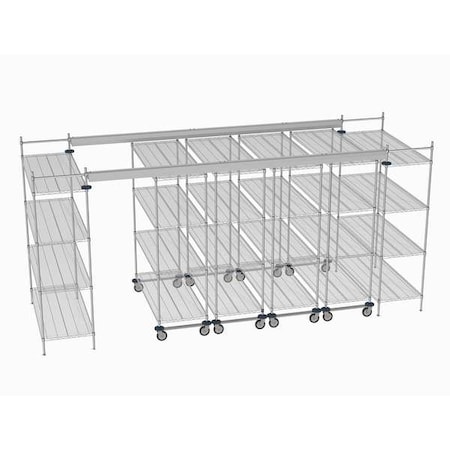 Overhead Track Shelving Complete Kit MPN:TT16-E2460M2460C