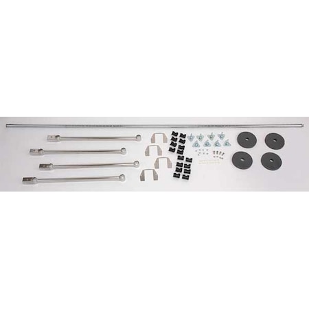 Stationary End Unit Kit, 86 in, Steel MPN:TTE24C