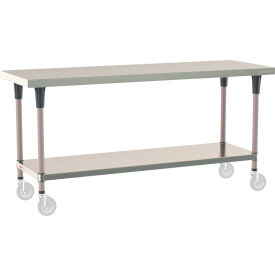 Metro® TableWorx 304 Stainless Steel Mobile-Ready Table 72 x 24