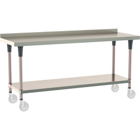 Metro® TableWorx 304 Stainless Steel Mobile-Ready Table 72 x 24