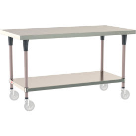 Metro® TableWorx 304 Stainless Steel Mobile-Ready Table 60 x 30