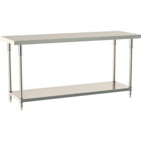 Metro® TableWorx 304 Stainless Steel Stationary Table 72 x 24