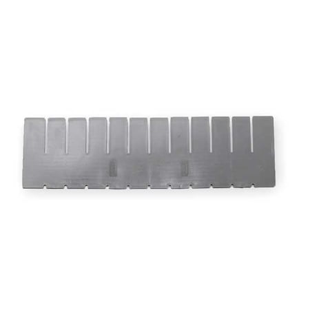 Drawer Tote Divider for Medical Carts, Clear, 1/8 in W, 6 in H MPN:MBA167