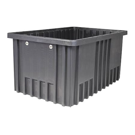 Tote Box Divider Box, .44 cu ft, Black, Polypropylene MPN:TB93030CAS
