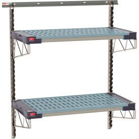 Metro® SmartWall Life Wall Shelving Kit 2 Shelf Starter 40''W x 20-5/8''D x 44-3/4''H SW-1836S4-45-2TIER