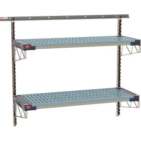 Metro® SmartWall Life Wall Shelving Kit 2 Shelf Starter 56''W x 20-5/8''D x 44-3/4''H SW-1848S4-45-2TIER
