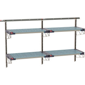 Metro® SmartWall Life Wall Shelving Kit 4 Shelf Starter 80''W x 20-5/8''D x 44-3/4''H SW-1872S4-45-2TIER