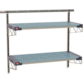 Metro® SmartWall Life Wall Shelving Kit 2 Shelf Starter 56''W x 23-5/8''D X 44-3/4''H SW-2148S4-45-2TIER