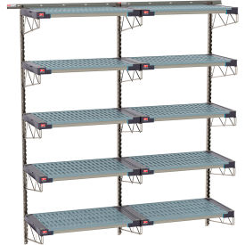 Metro® SmartWall Life Wall Shelving Kit 10 Shelf Starter 80''W x 23-5/8''D X 84-3/4''H SW-2172S4-85-5TIER