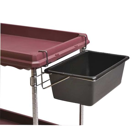 Utility Bin, Black, ABS Thermoplastic MPN:BCUB2D
