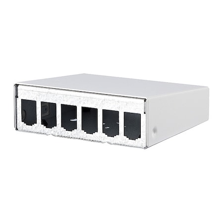 RJ45 Housing, White, 1.718