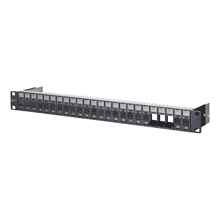 Patch Panel, Black, 1.75