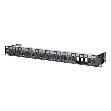 Patch Panel, Black, 1.75