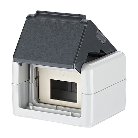 RJ45 Housing, Gray, 2.953