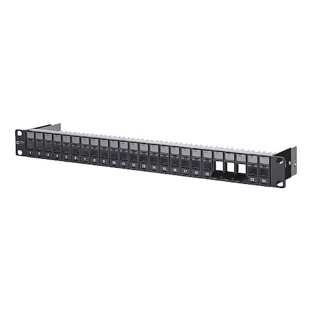 Patch Panel, Black, 1.75