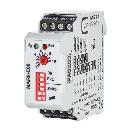 Time Delay Relay, Off/On Delay, 2 Functions 230V AC, 24V AC/DC, SPST MPN:110657