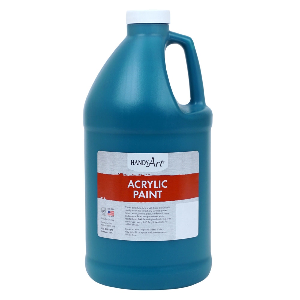 Handy Art Student Acrylic Paint, 64 Oz, Phthalo Green MPN:RPC102050