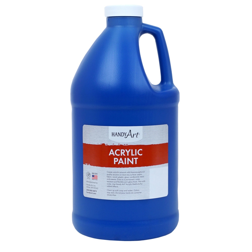 Handy Art Student Acrylic Paint, 64 Oz, Ultramarine Blue MPN:RPC102065