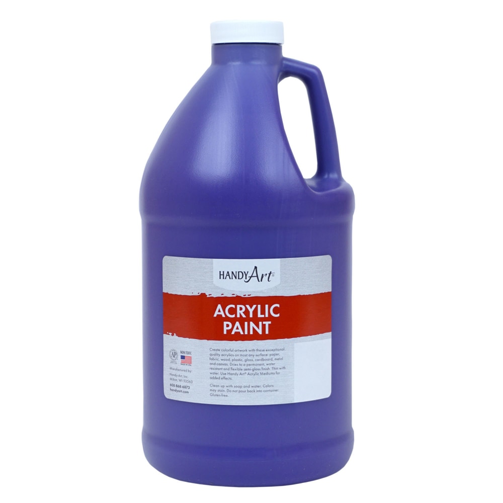 Handy Art Student Acrylic Paint, 64 Oz, Violet MPN:RPC102075