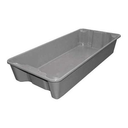 Stack & Nest Storage Tote, 18 gal, 20 in W x 7-1/2 in H, Gray, Fiberglass Reinforced Composite MPN:7801085172W