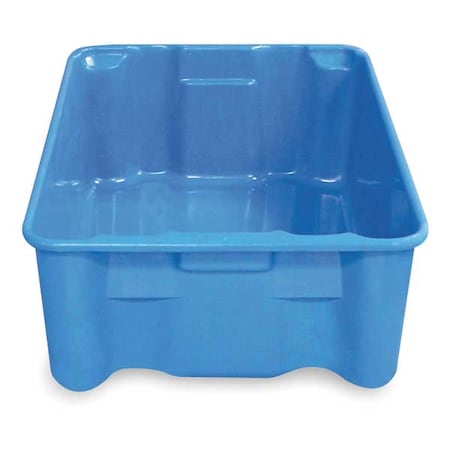 Stack & Nest Storage Container, 6.2 gal, 20-1/2 in L x 12-7/8 in W x 8 in H, Blue MPN:7804085268